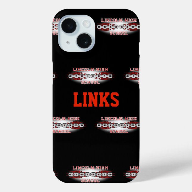 Funda Lincoln High School Links para iPhone X (Reverso )