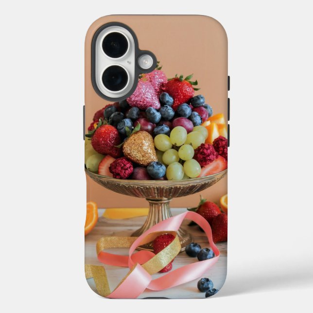 Funda Luxe Fruit Bowl iPhone 16 (Reverso )