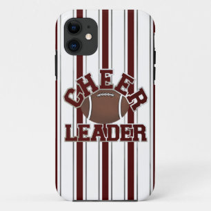 Funda Maroon & White Football Cheerader iPhone 5