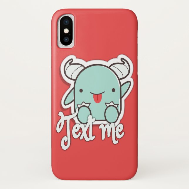 Funda-Mate de texto apenas hay Funda para iPhone X (Reverso)