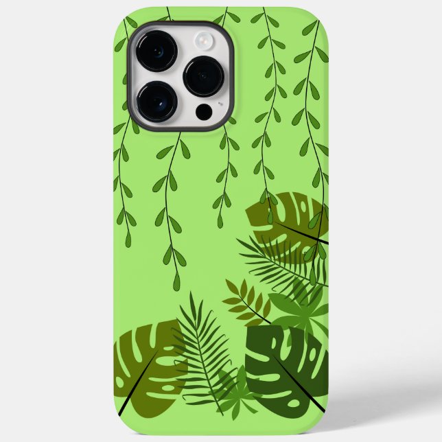 Funda-Mate iPhone 14 Pro Max Funda de Jungle Leave (Reverso )