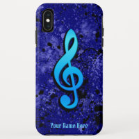 Funda Max para iPhone XS de Blue Music Note