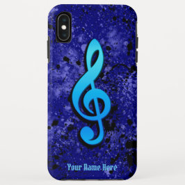 Funda Max para iPhone XS de Blue Music Note