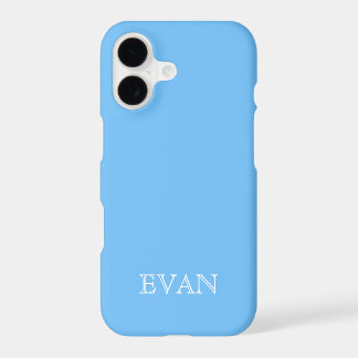 FUNDA MAYA AZUE de fondo sólido para iPhone X