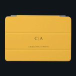 Funda mini para iPad simple y elegante en monogram<br><div class="desc">Imad monograma moderno,  sencillo,  elegante,  amarillo. Solo edita tu producto en unos minutos. Puede cambiar el tipo de letra/tamaño/color y la posición utilizando "personalización adicional".</div>