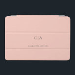 Funda mini para iPad simple y elegante en monogram<br><div class="desc">Impa monograma moderna,  sencilla,  elegante,  ligera. Solo edita tu producto en unos minutos. Puede cambiar el tipo de letra/tamaño/color y la posición utilizando "personalización adicional".</div>