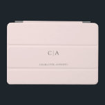 Funda mini para iPad simple y elegante en monogram<br><div class="desc">Moderno,  sencillo,  elegante ipad monograma,  ligero. Solo edita tu producto en unos minutos. Puede cambiar el tipo de letra/tamaño/color y la posición utilizando "personalización adicional".</div>