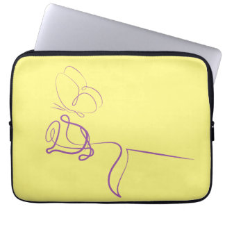 Funda minimalista amarilla para portátil