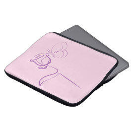 Funda Minimalista de Rosa para Portátil