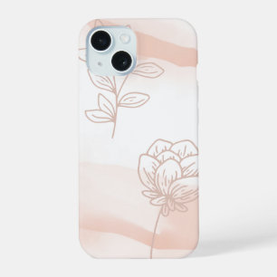 Funda 'Minimalista Flor de Melocotón' para iPhone 