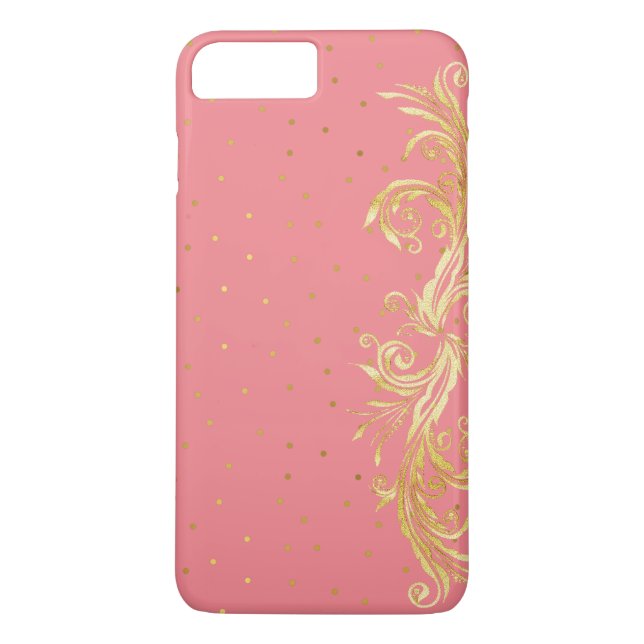 Funda Moda Pink and Gold iPhone 7 Plus (Reverso)