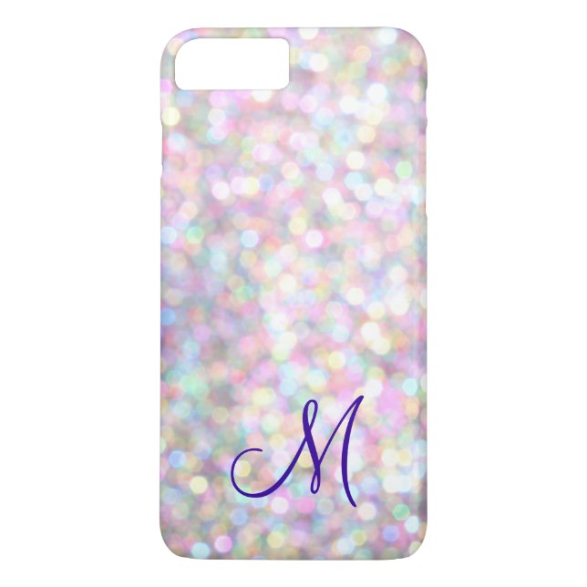 Funda Monogram Sparkle iPhone 7 Plus (Reverso)