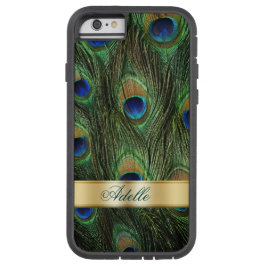 Funda monograma de Peacock Feathers iPhone 6