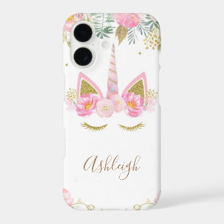 Funda Monograma para iPhone X de Unicorn Chica