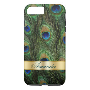 Funda Monograma Peacock Feathers para iPhone 7 Plu