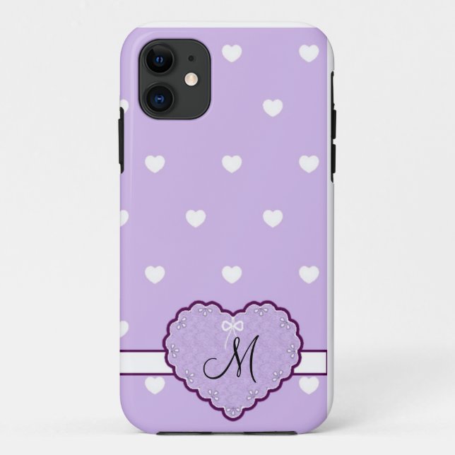 Funda Monogrammed Heart iPhone 5 (Reverso)
