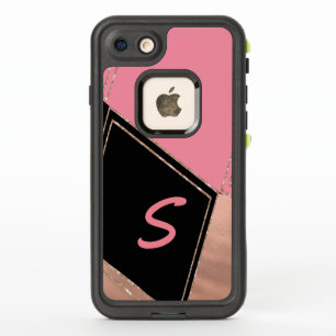 Funda Monogrammed Pink and Black LifeProof iPhone 