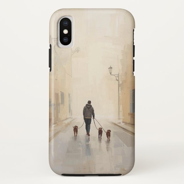Funda móvil de elegancia para caminar gato (Reverso)