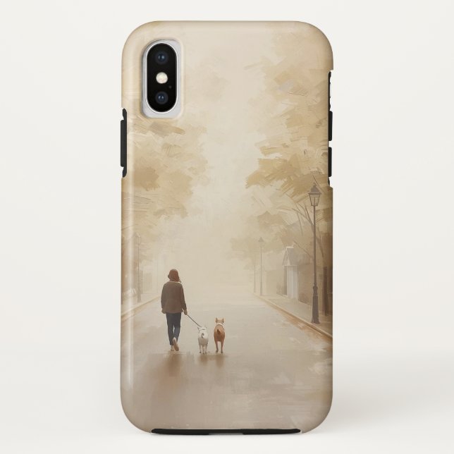 Funda móvil de elegancia para caminar gato (Reverso)