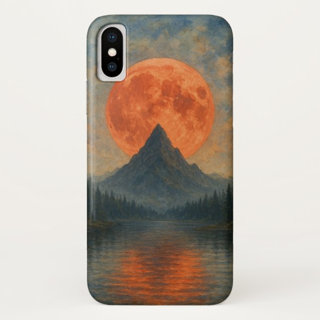 Funda móvil de pico de la luna sanguínea (Reverso)