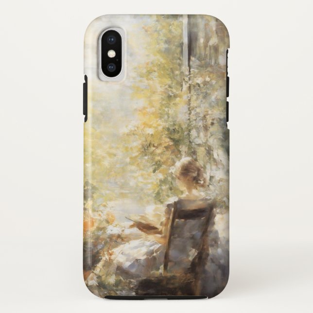 Funda móvil de Serene Garden Reader (Reverso)