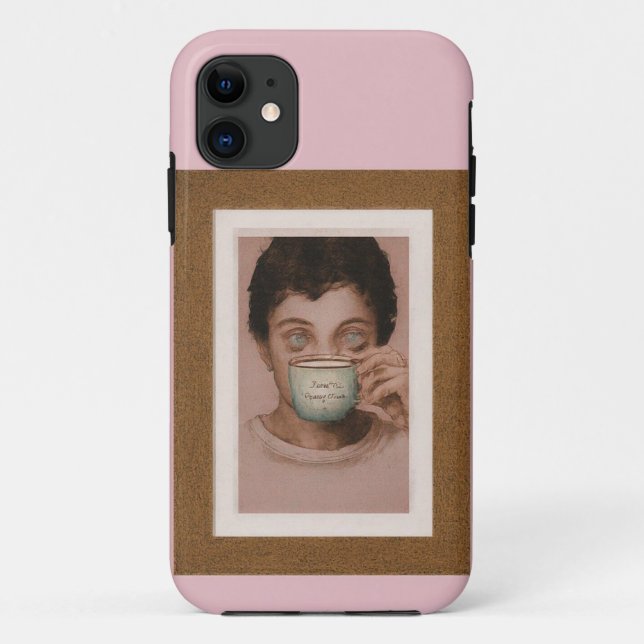 Funda móvil del momento del café artístico (Reverso)