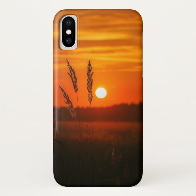 Funda móvil Golden Sunset Field (Reverso)