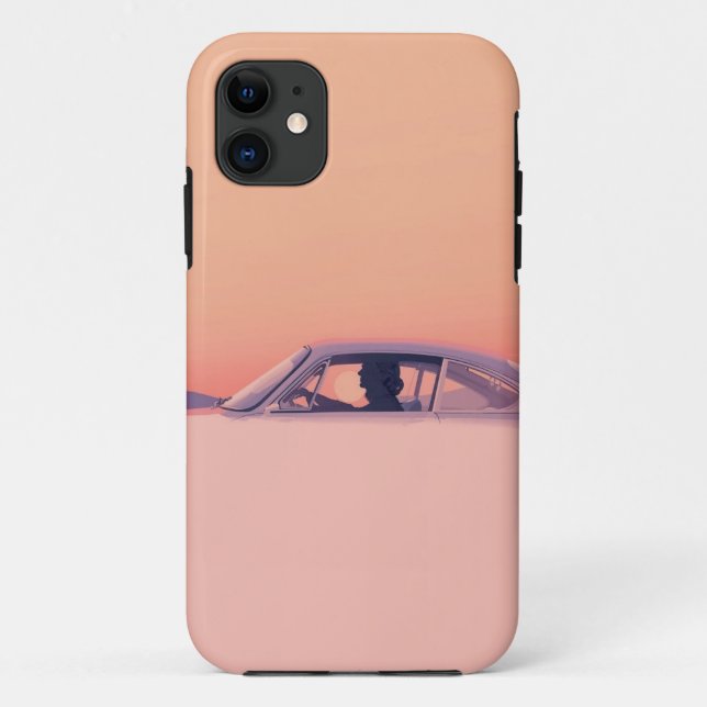 Funda móvil Minimalista de Sunset Drive (Reverso)