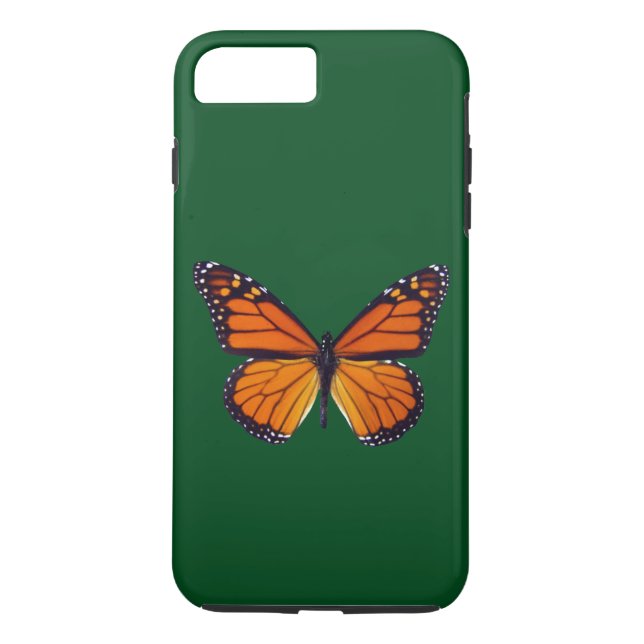 Funda naranja Butterfly para iPhone 7 (Reverso)