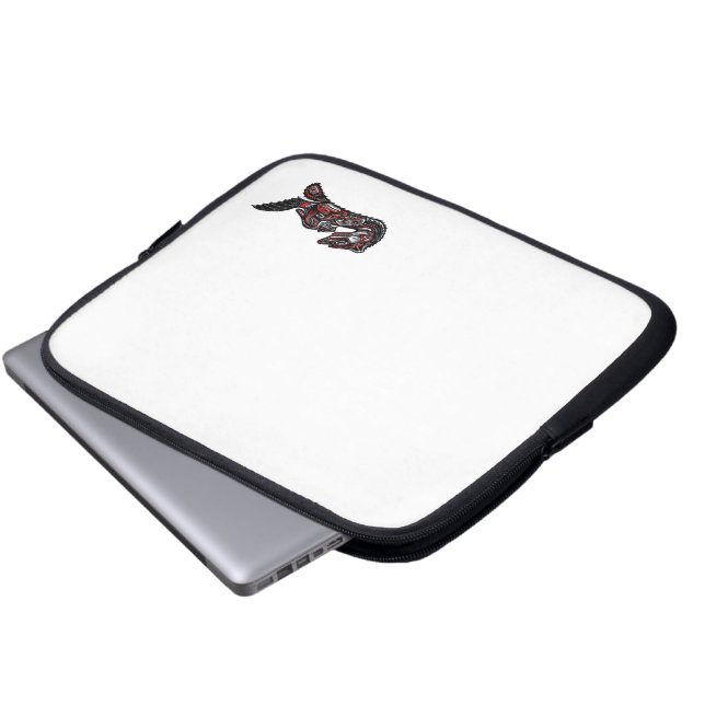 Funda nativa norteamericana Haida Otter Art Laptop (Inferior anverso)