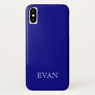 Funda NAVY BLUE Solid Background para iPhone X