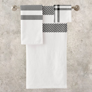 Funda negra y blanca moderna