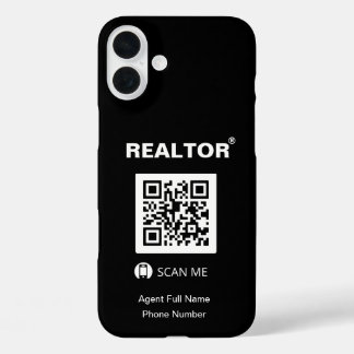funda negro para iPhone 16 Plus - Código Realtor®+