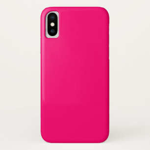 Funda Neon Pink iPhone X - Personalizable y negrit