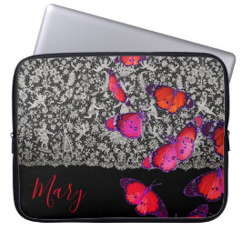 Funda NEOPRENDE DE LACE Y MARIPOSAS DE NOMBRE PERS