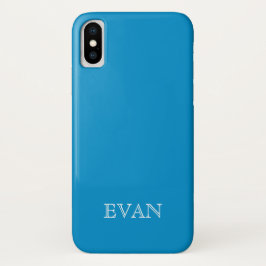 FUNDA OLÍMPICO AZUL Sólido de fondo para iPhone X