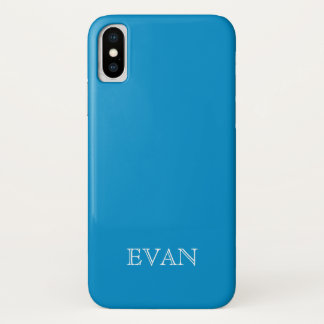 FUNDA OLÍMPICO AZUL Sólido de fondo para iPhone X