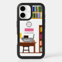 Funda OtterBox Gato Demasiados Libros