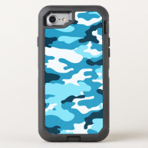 Funda OtterBox para iPhone 7 de camuflaje azul