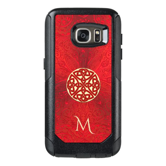 Funda Otterbox Para Samsung Galaxy S7 Mandala céltica roja Otterbox del nudo