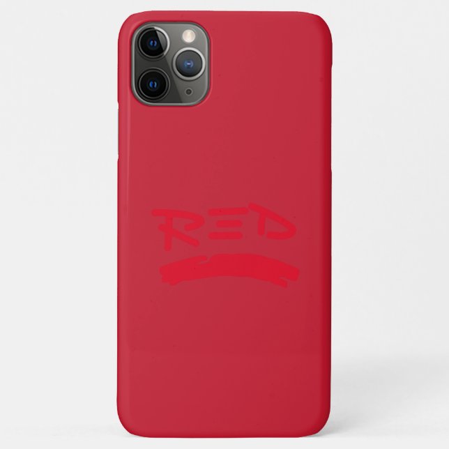 funda para apple iphone 11pro max RED DESIGN  (Reverso)