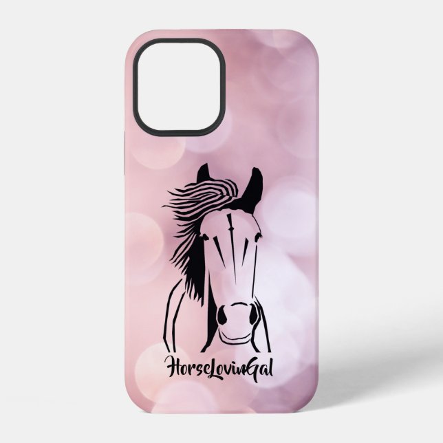 Funda para Apple IPhone 12 (resistente) Horse Love (Reverso )