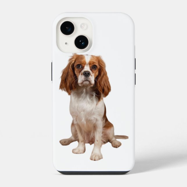 Funda para Apple iPhone 14 con King Charles Cavali (Reverso )