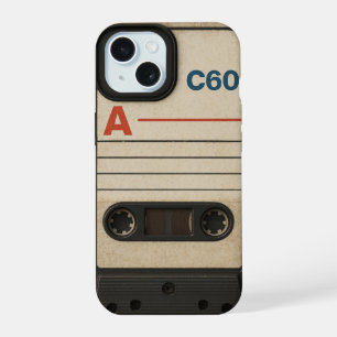 Funda para Apple iPhone 15 con cinta vintage