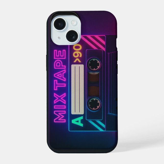Funda para Apple iPhone 15 Mix Tape (Reverso )
