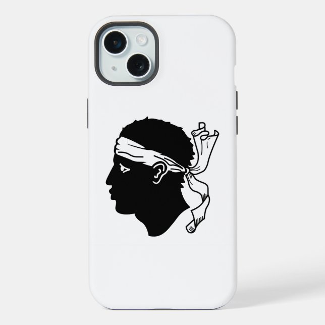 Funda para Apple iPhone 15 Plus, bandera de Franci (Reverso )