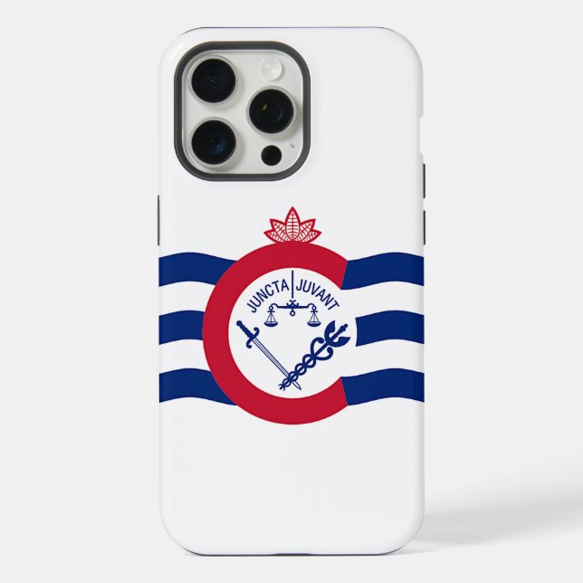Funda para Apple iPhone 15 Pro Max, bandera de Cin (Reverso )