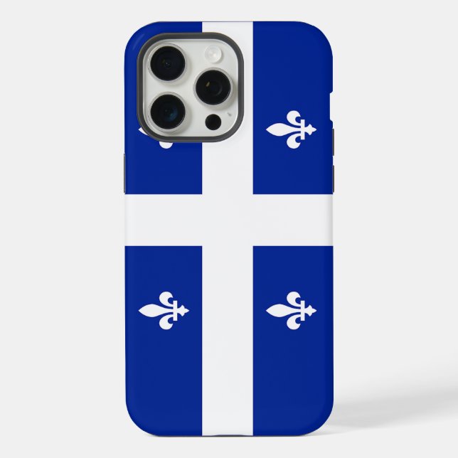 Funda para Apple iPhone 15 Pro Max, bandera de Que (Reverso )