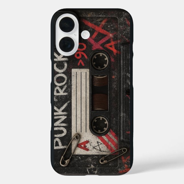 Funda para Apple iPhone 16 de Punk Rock (Reverso )