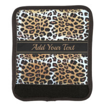 Nombre personalizado Elegante Leopard Animal Print